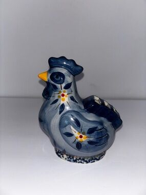 Temptations Old World Hen Measuring Spoon Holder Hand Painted